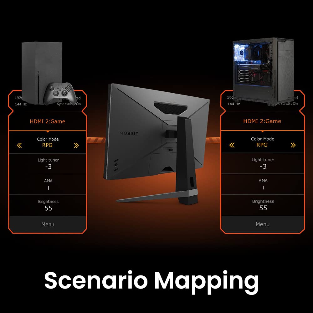 BenQ - MOBIUZ EX2710Q Monitor Gamer QHD HDRi IPS de 27 Pulgadas, 165 Hz 1 ms FreeSync Premium