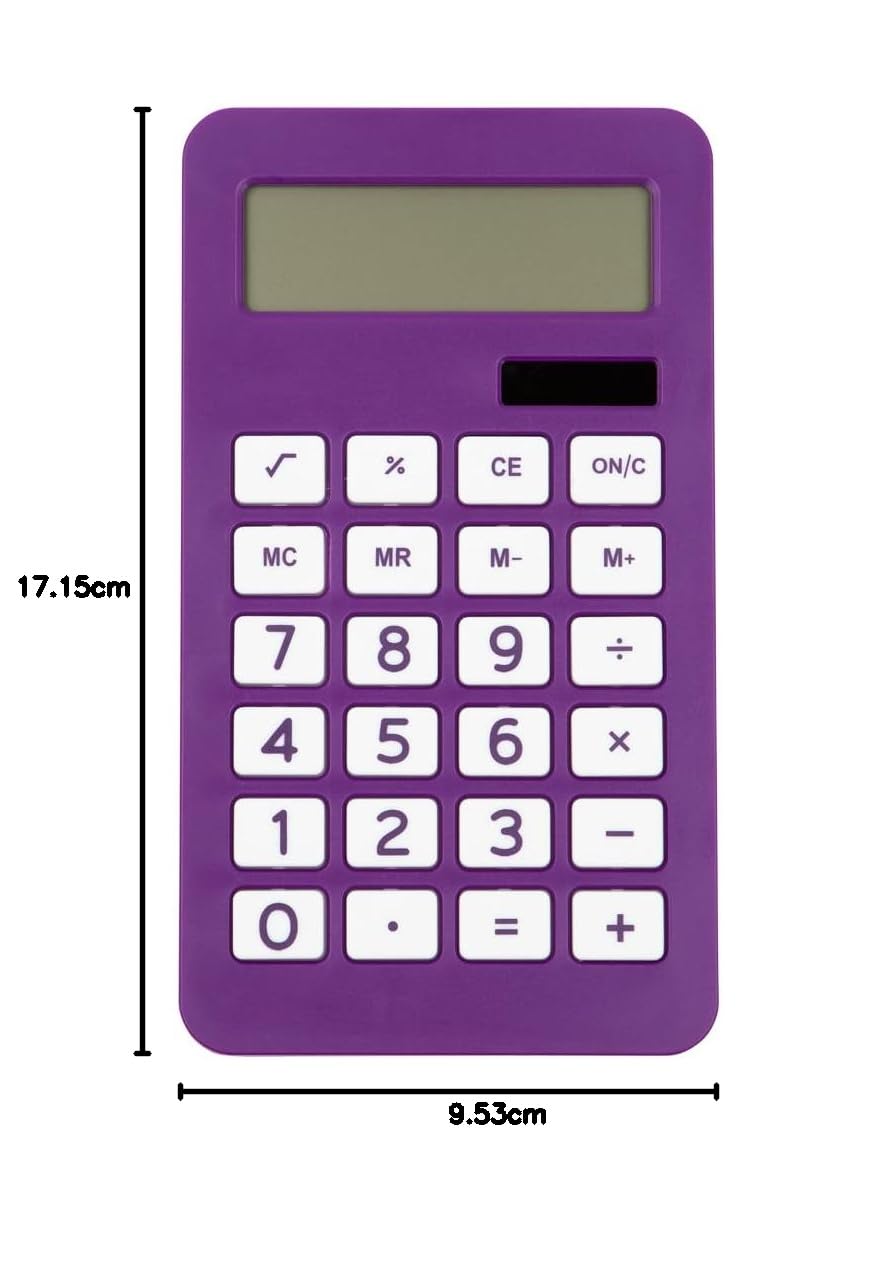 Calculadora JAM PAPER Morado visualización LCD 10 Dígitos
