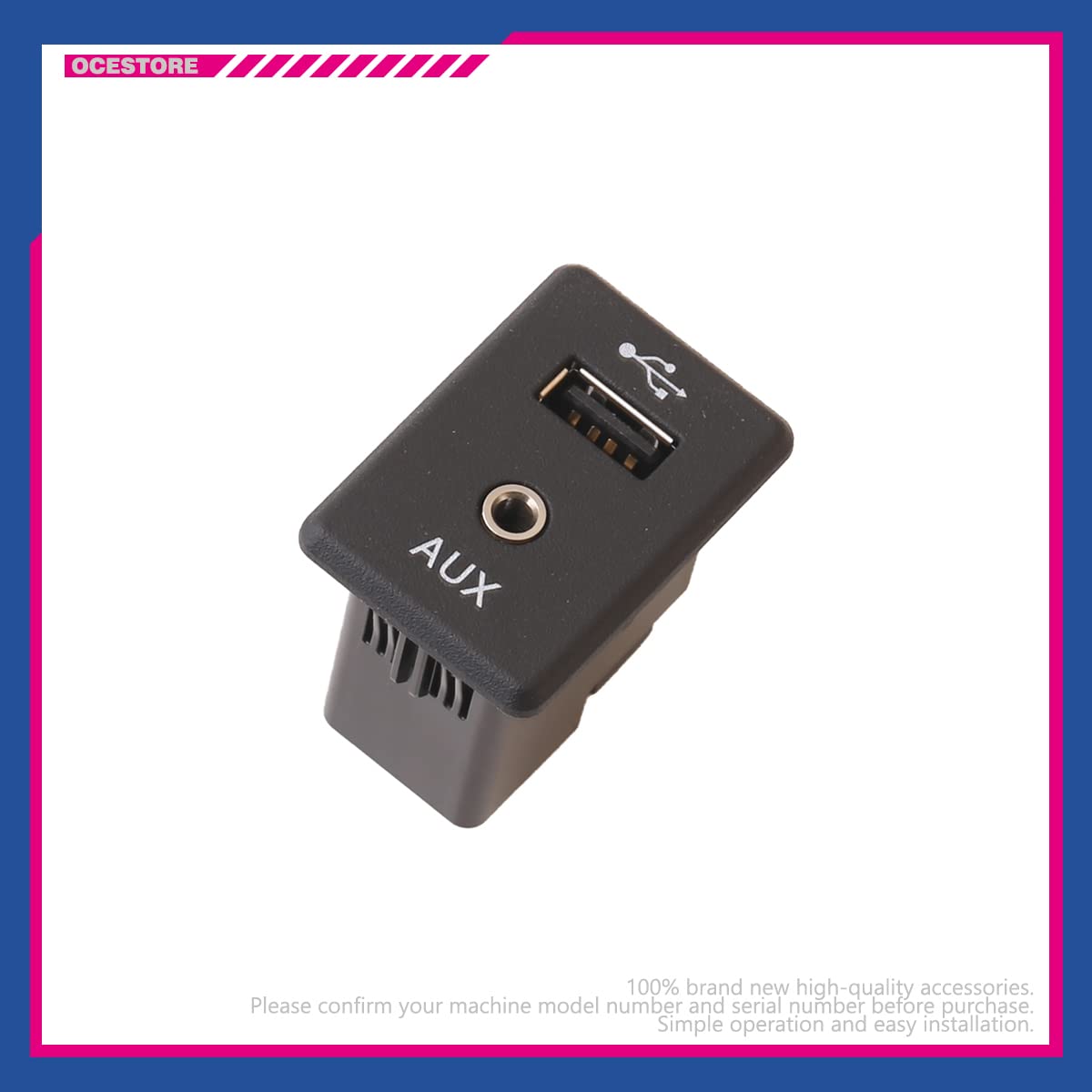 Conector Auxiliar de Audio OCESTORE 28023-4BA0B Compatible con 370Z Altima Rogue Sport Frontier Xterra