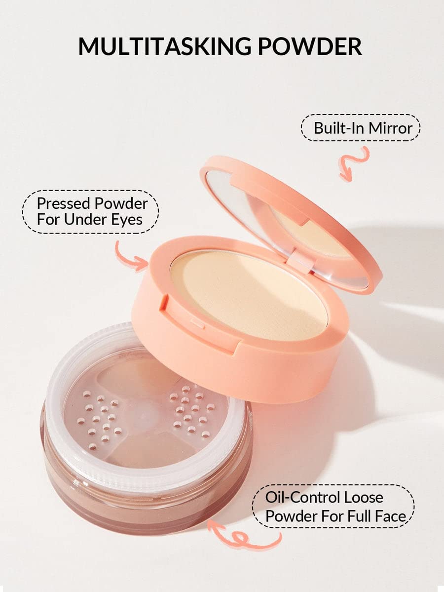 SHEGLAM Insta-Ready Face Powder Polvos fijadores sueltos debajo de los ojos - Cocoa Loco