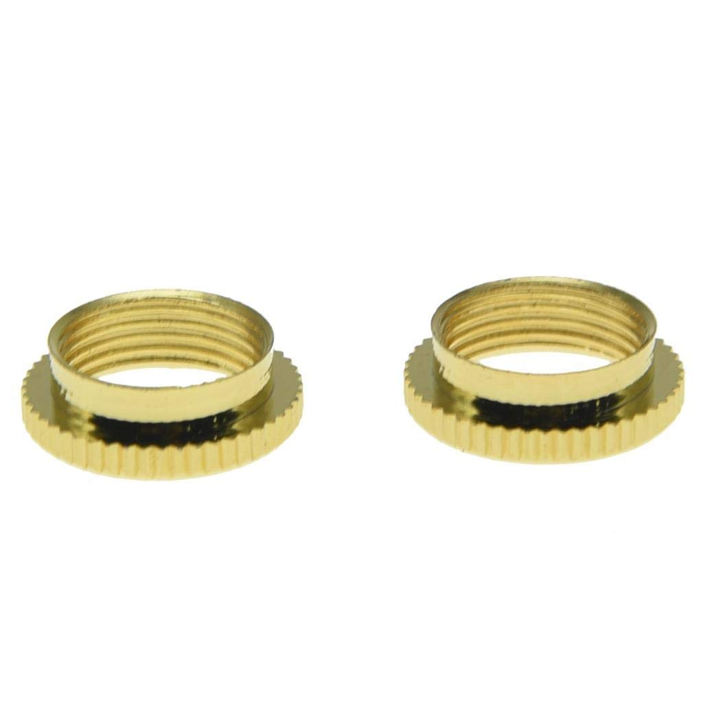 KAISH - 2 tuercas de interruptor de tuerca profunda para guitarras Gibson, color dorado