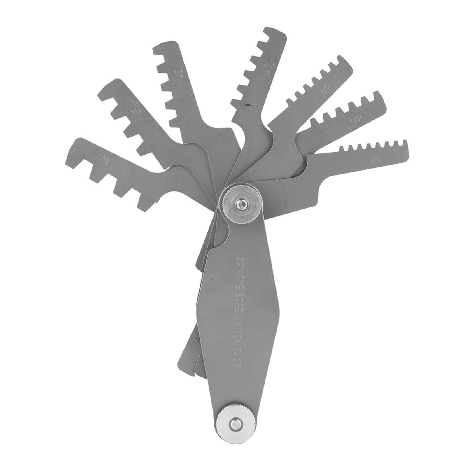 Calibrador de Rosca T Calibre de Paso de Rosca de Acero Inoxidable Herramienta de Medición de Paso de Tornillo Conjunto de Calibradores de Rosca Para Medir El Paso de Rosca de Rosca (Calibre de Rosca En T de 29 Grados)