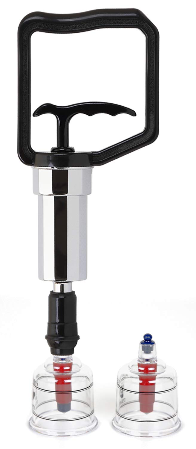 Hansol Professional Cupping Therapy Equipment Set with pumping handle 10 Cups & English Manual (Made in Korea) by Hansol Medical Equipment