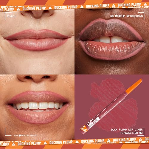 Delineador de Labios Duck Plump de Nyx Professional Makeup, Tono Pinkjection