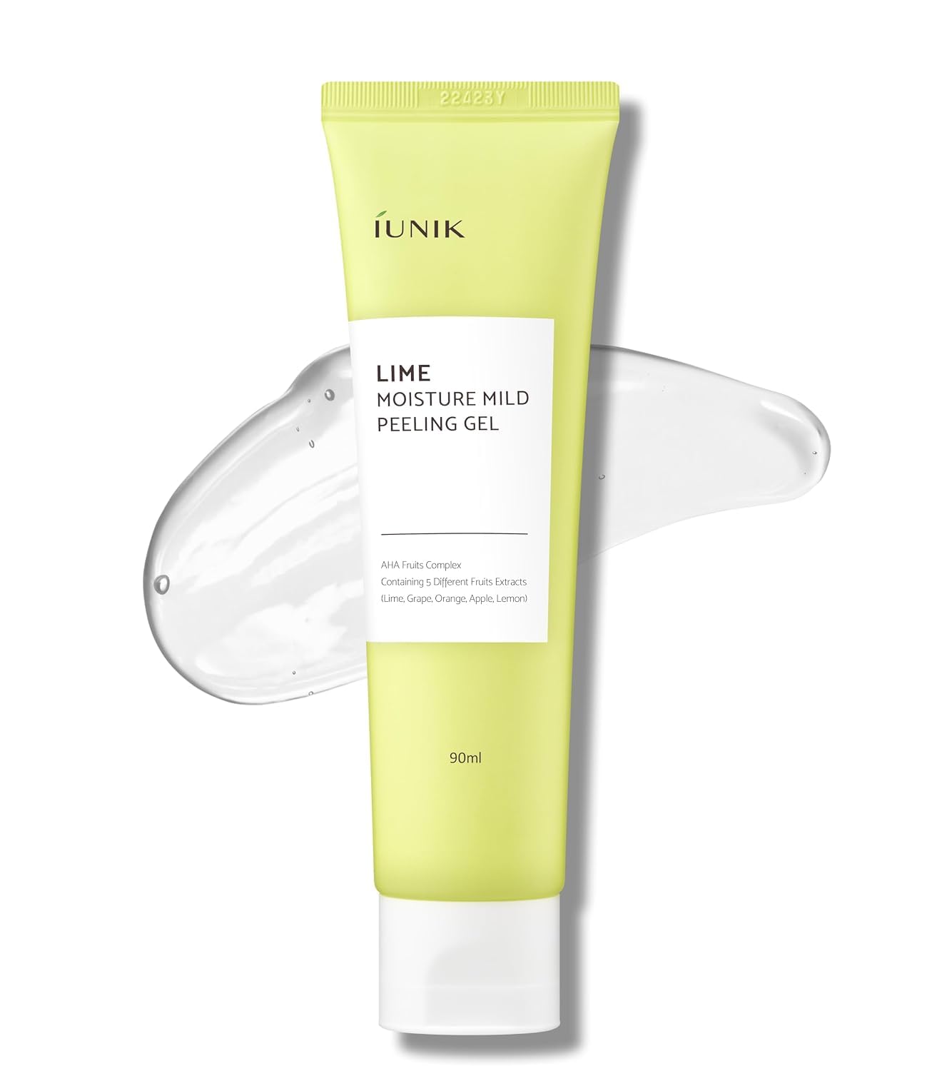 iUNIK Lima Humedad Suave Gel Peeling 4.23 Fl Oz – Iluminador, Exfoliante, Limpieza Profunda, Brillante – Suave con AHA, Complejo Frutas – Control Sebo Clear Dead Skin Células Blackhead Pore Minimizar los poros
