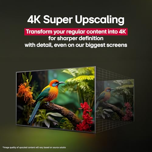 LG Serie UA7000 4K Smart TV de 55 Pulgadas, procesador α7 AI 4K, mapeo dinámico de Tonos, Alexa Ready, HDR10, HGIG, ALLM, WebOS 25, Wi-Fi, Bluetooth, Mejora de la AI, Sonido de AI, Canales LG