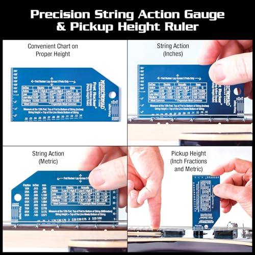 Medidor de Acción de Cuerda MusicNomad Fret Rocker Precision