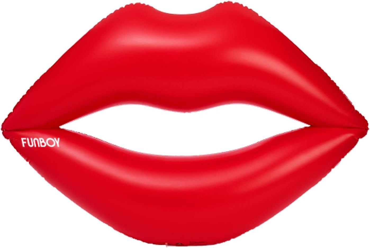 FUNBOY Giant Inflatable Pool Float, Red Lips