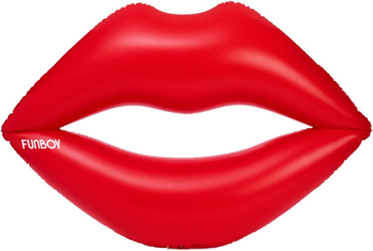 FUNBOY Giant Inflatable Pool Float, Red Lips