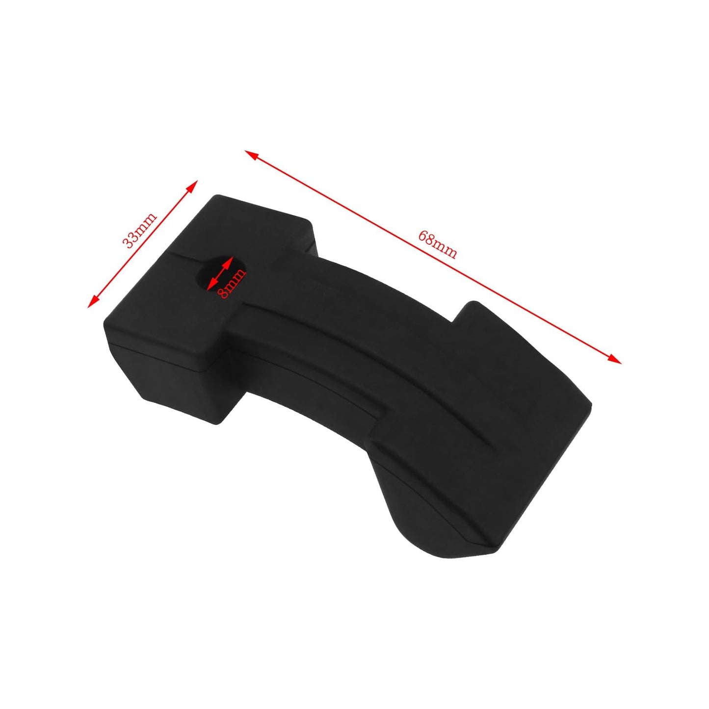 Almohadilla Goma Micro Traders Negro para Actuador Electrónico Compatible con Roland Hi Hat Sensor Disparador