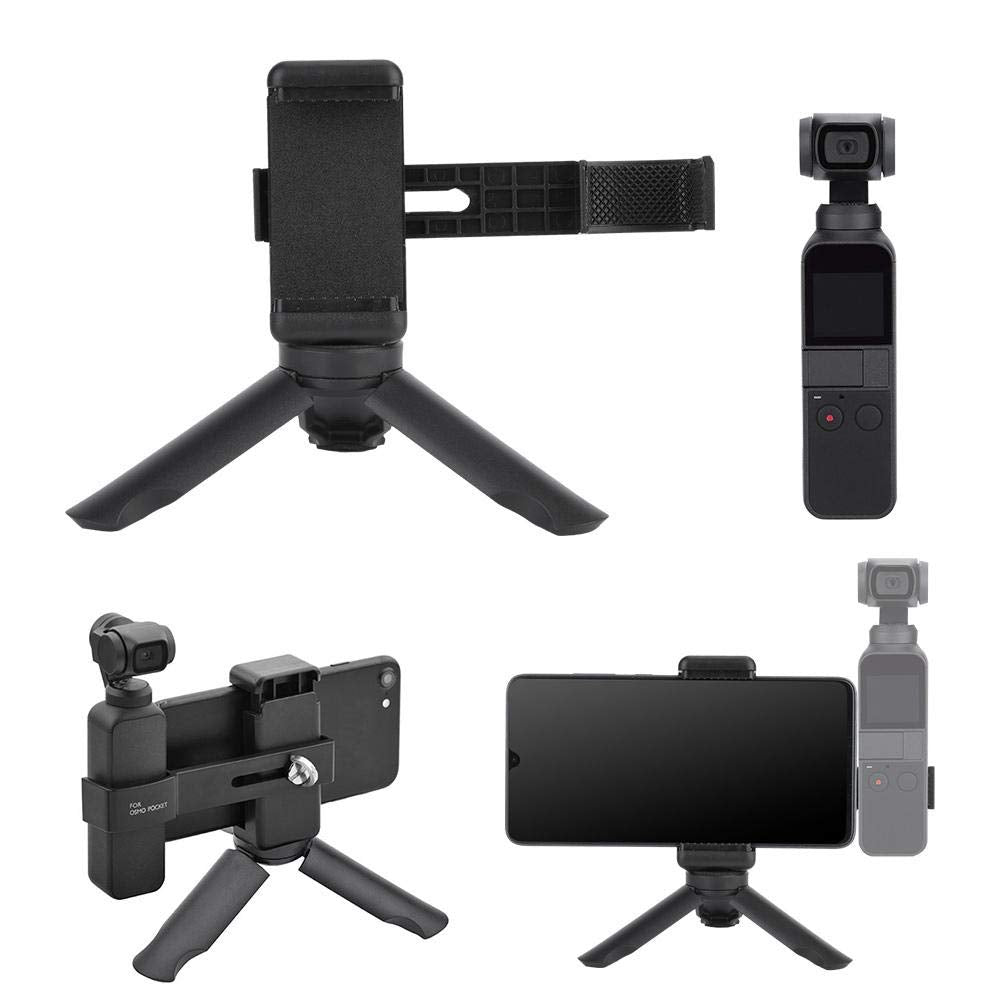 Trípode Compacto Portátil Plegable para Teléfono Móvil con Abrazadera de 6-10 cm