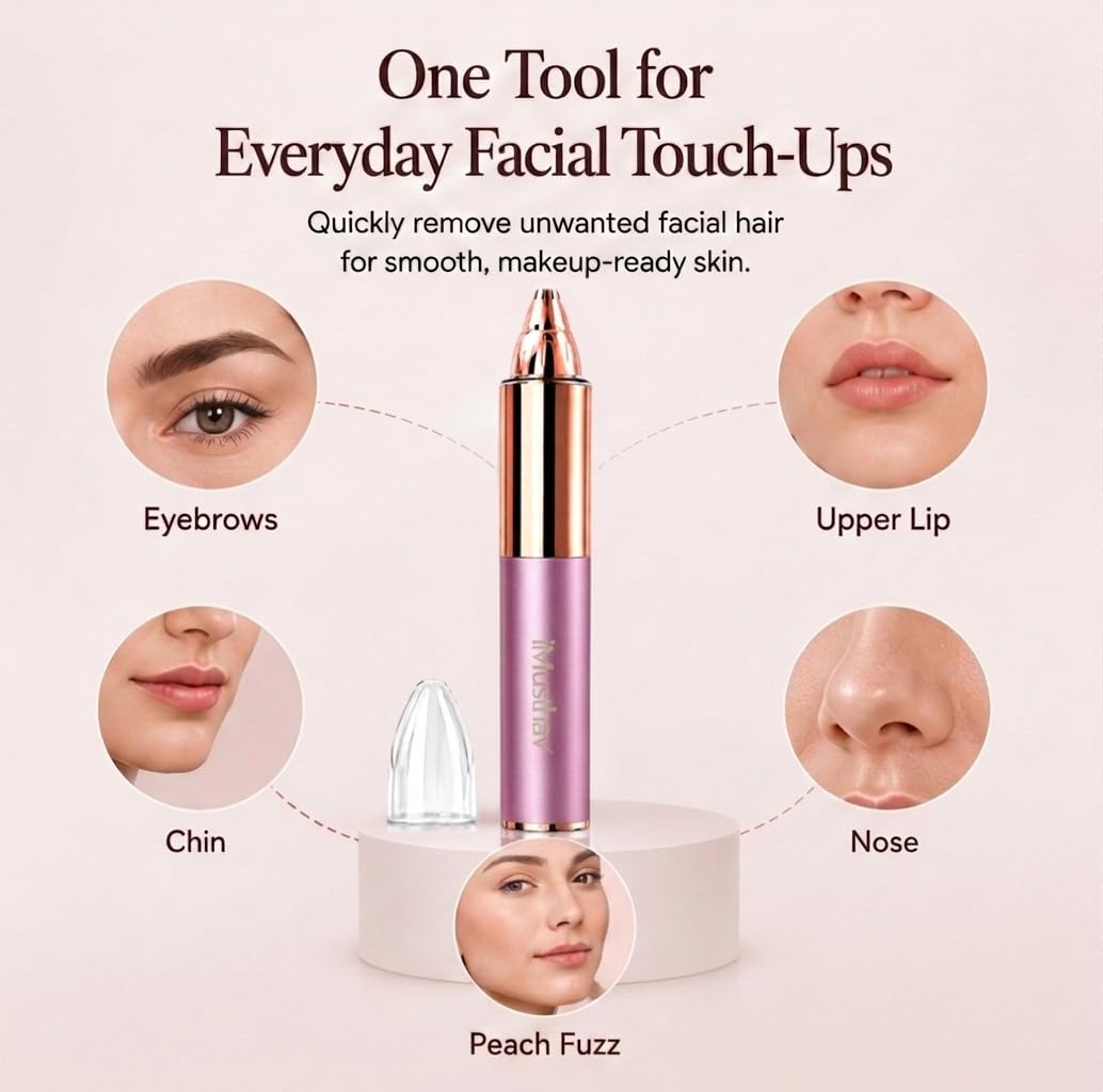 iMusthav Removedor Portátil de Vello para Cejas para Mujer, Indoloro
