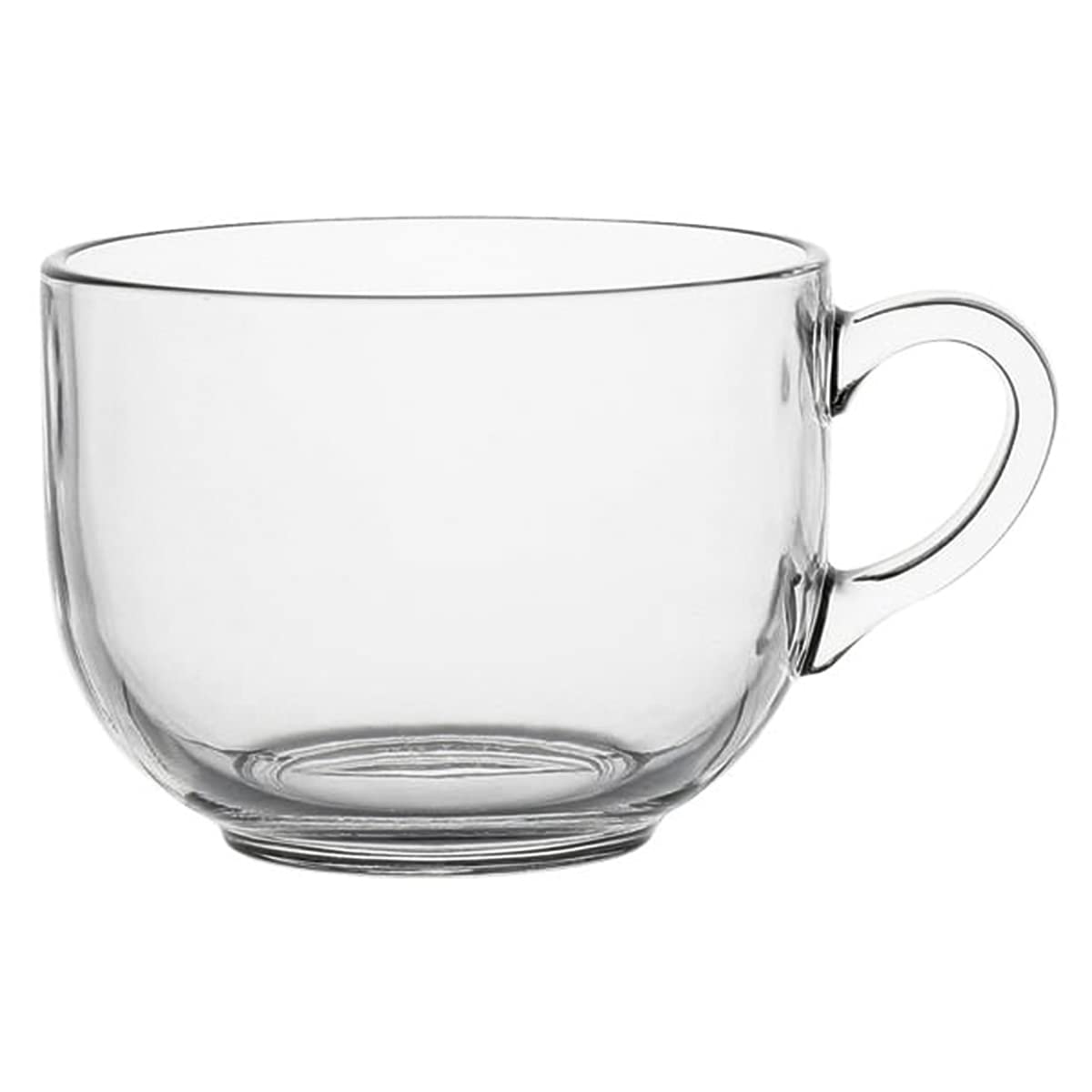 Juego de 6 Tazas de Vidrio Grueso Trilogy Jumbo 470 ml para Bebidas Calientes
