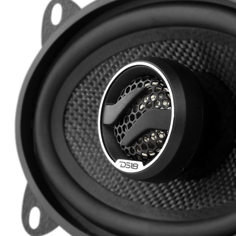 DS18 ZXI-464 Elite - Altavoces coaxiales de Audio para Coche de 2 vías con Cono Kevlar 120 vatios 4 ohmios (2 Altavoces)