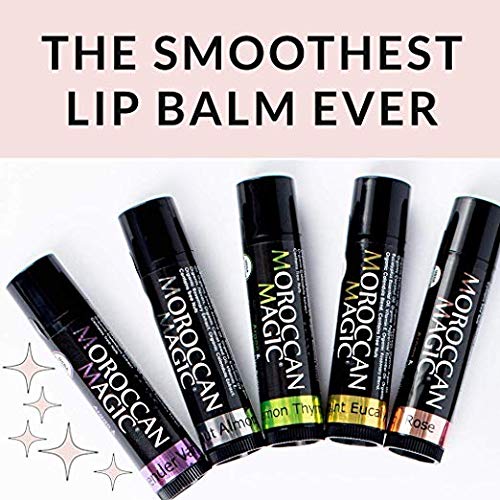 Bálsamo labial orgánico sin perfume marroquí, 3 unidades, hecho con argán prensado en frío natural y aceites esenciales, aplicación suave, no tóxico, libre de crueldad