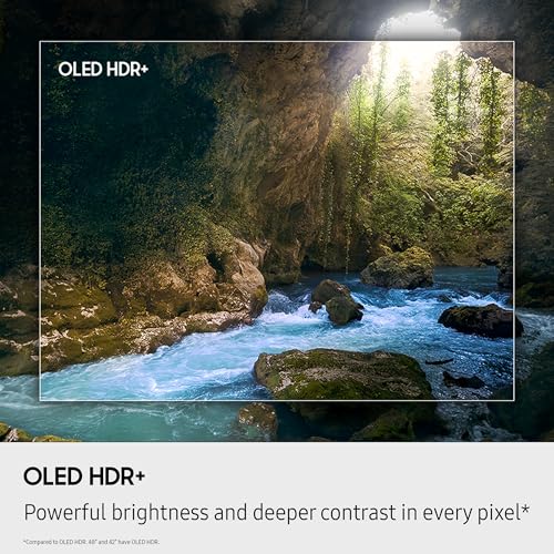 SAMSUNG S90F OLED 4K Smart TV de 55 Pulgadas, Color Negro Grafito