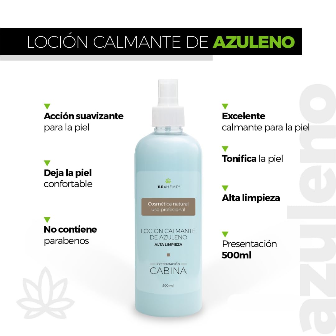 Loción facial azuleno calmante ph6 500 ml Beohemp