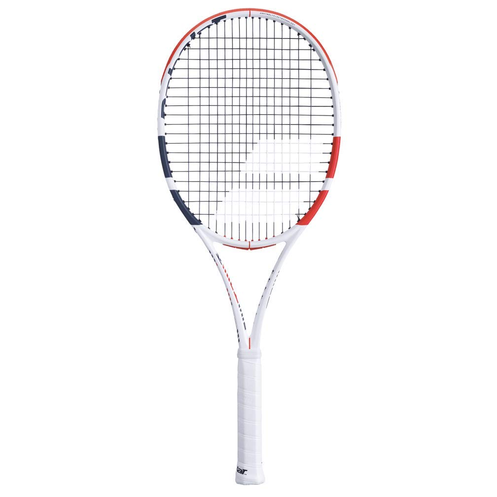 Babolat Pure Strike 16/19 - Raqueta de Tenis - Encordada con Tripa Syn Blanca de 16 g a tensión de Rango Medio (Agarre de 4 1/4 Pulgadas)