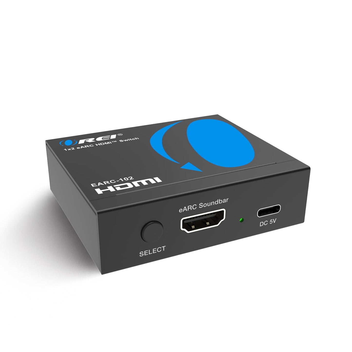 OREI eARC/ARC HDMI 2x1 Interruptor de Audio – Conecta una Barra de Sonido/Receptor AV a Dos televisores eARC, soporta Dolby Atmos, DTS:X, TrueHD, Audio de 32 Canales, conmutación automática/Manual