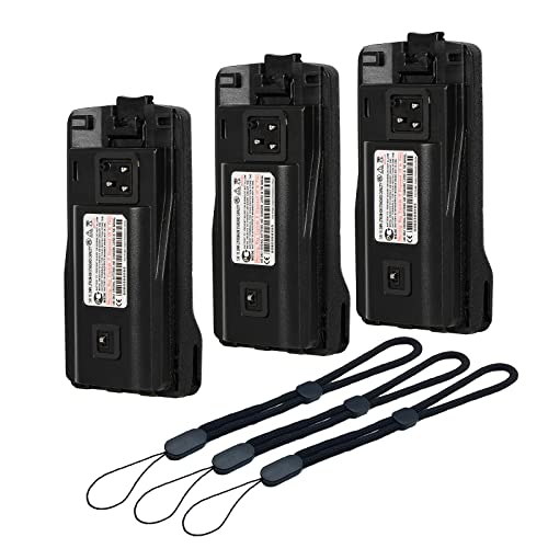 AWEDAS (3 unidades) 7.4 V 2500 mAh RDU4100 RLN6305 batería con cordón de radio (actualizado) para Motorola Radios CP110 CP1100 CP1180 EP150 P150 RDU2080D RDU4100 RDU2080 RDV2022220 RDM2070D Batería