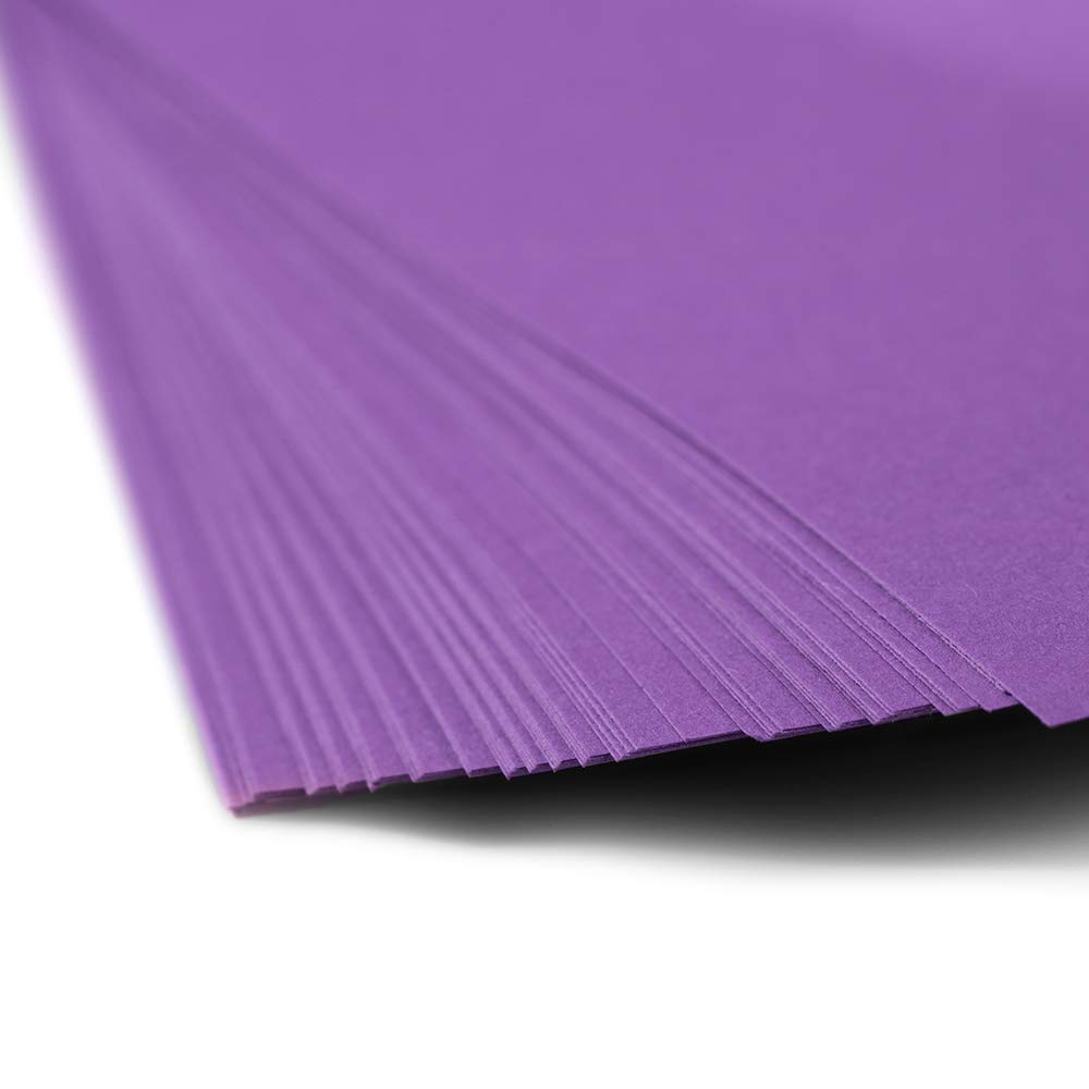 JAM PAPER Papel de color de 25 libras, 90 g/m², 8,5 x 11 pulgadas, color violeta reciclado, 100 hojas por paquete