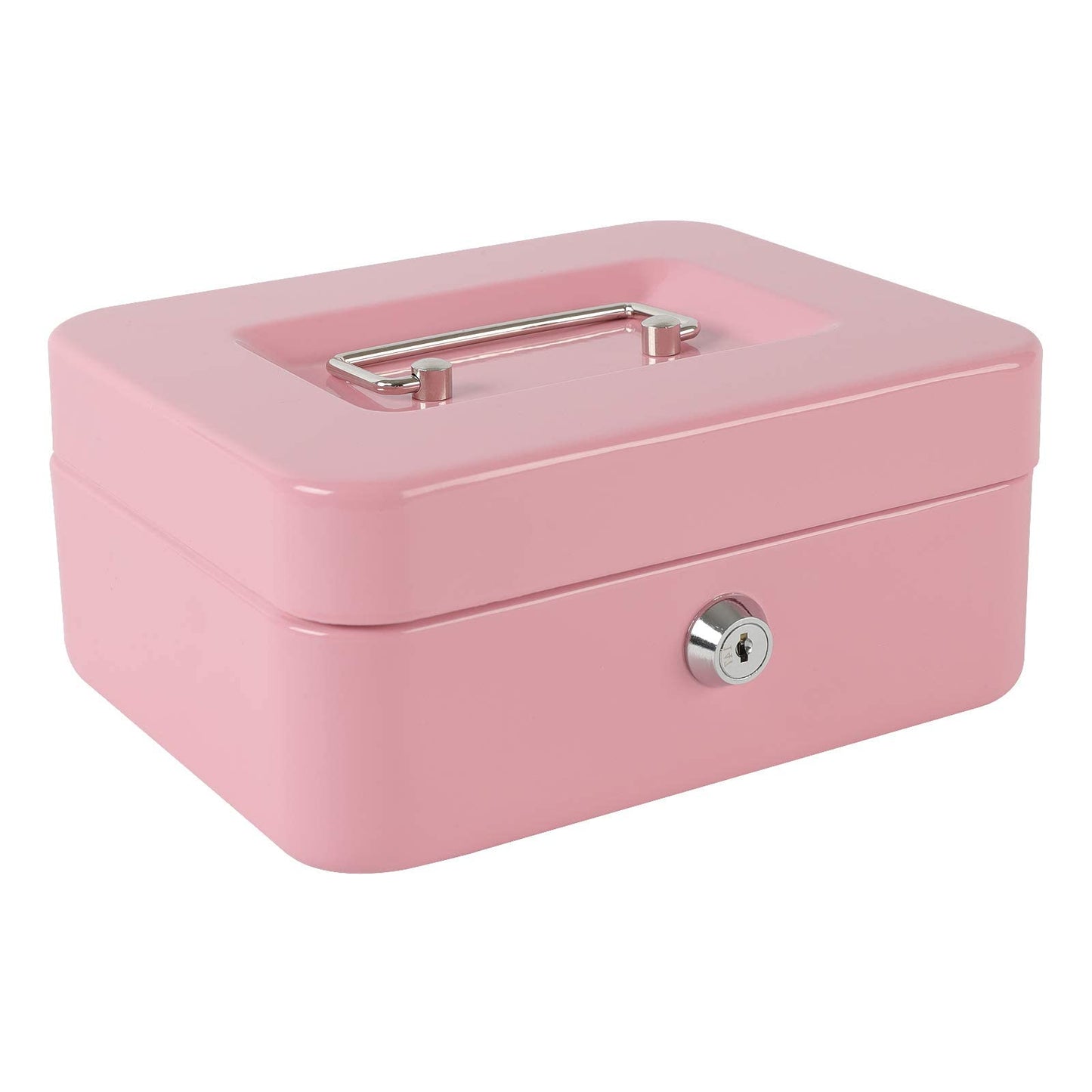 Caja de Dinero Xydled Acero Mediano con Bandeja Extraíble y Cerradura de Llave