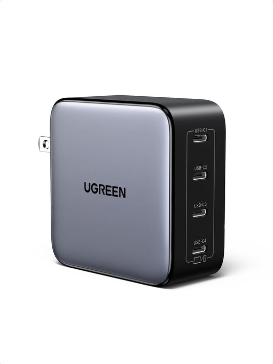 Cargador UGREEN Nexode X5 100W USB C Negro de Carga Rápida 4 Puertos