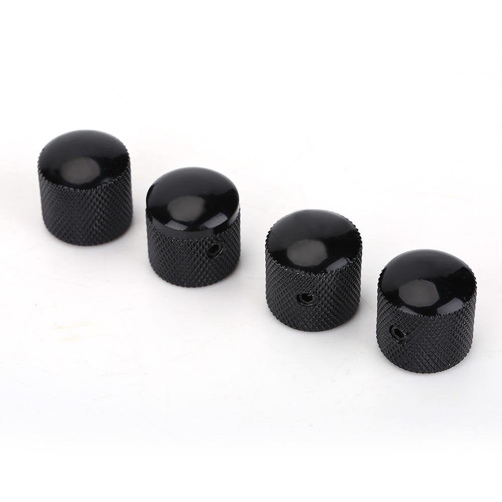 Bnineteenteam 4Pcs Guitar Dome Knob Control de Tono de Volumen Piezas de Repuesto con Llave Allen para bajo de Guitarra eléctrica Accesorios de Juego