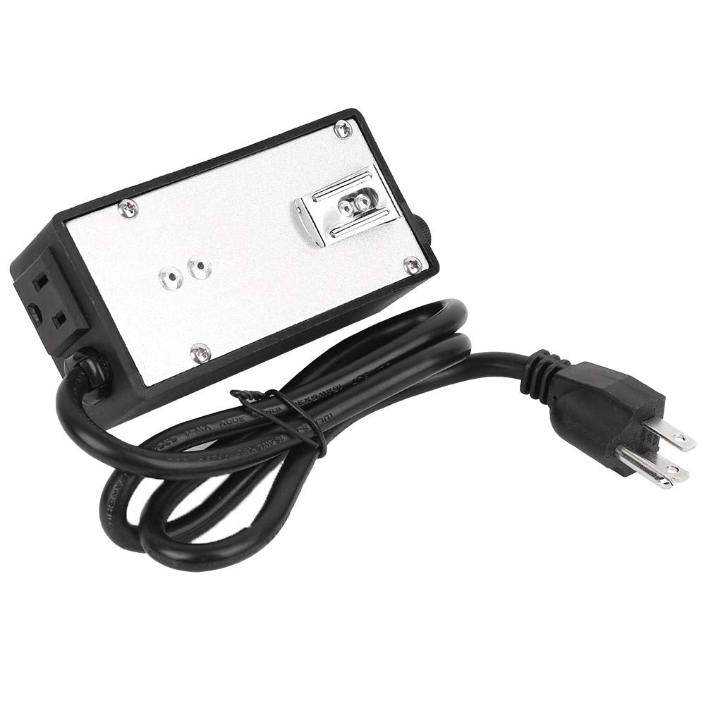 Controlador de Velocidad del Ventilador 1800W Ajustador de Velocidad Variable para Escape de Ventilador Hidropónico en Línea Voltaje de Salida AC120V Corriente Máxima 15A (1m)