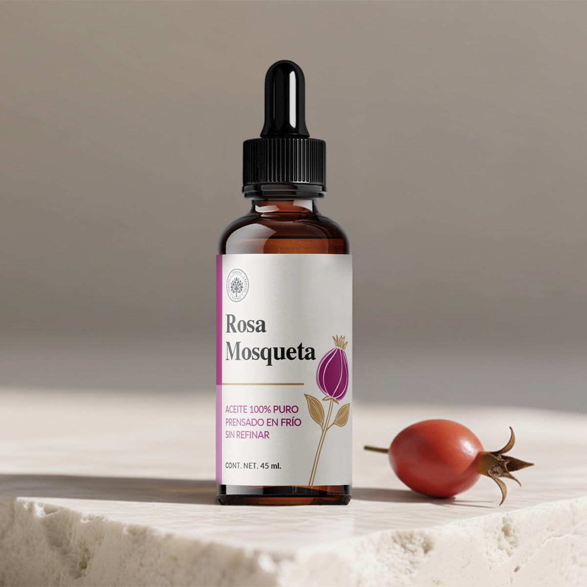 Árbora Aceite de Rosa Mosqueta y Agua de Rosas anti-edad atenúa estrías.