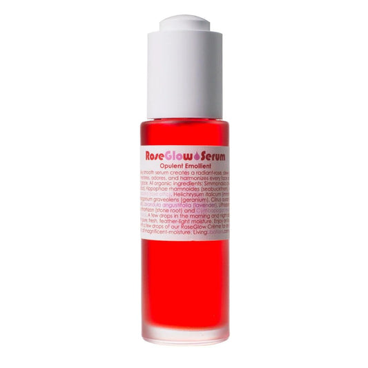 Living Libations - Organic / Wildcrafted Rejuvenating Rose Glow Face Serum (1 oz / 30 ml)