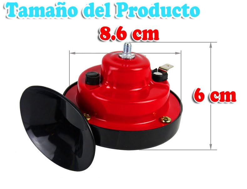 Bocina de Tren,Ocinas de Caracol Eléctrico Súper Fuerte de 150 dB,12 V Impermeable Bocina de Eléctrica de Aire de Coche, Agudos Fuertes y Bocina de Aire,Adecuado para Motocicleta,Camión,Bicicleta,etc.