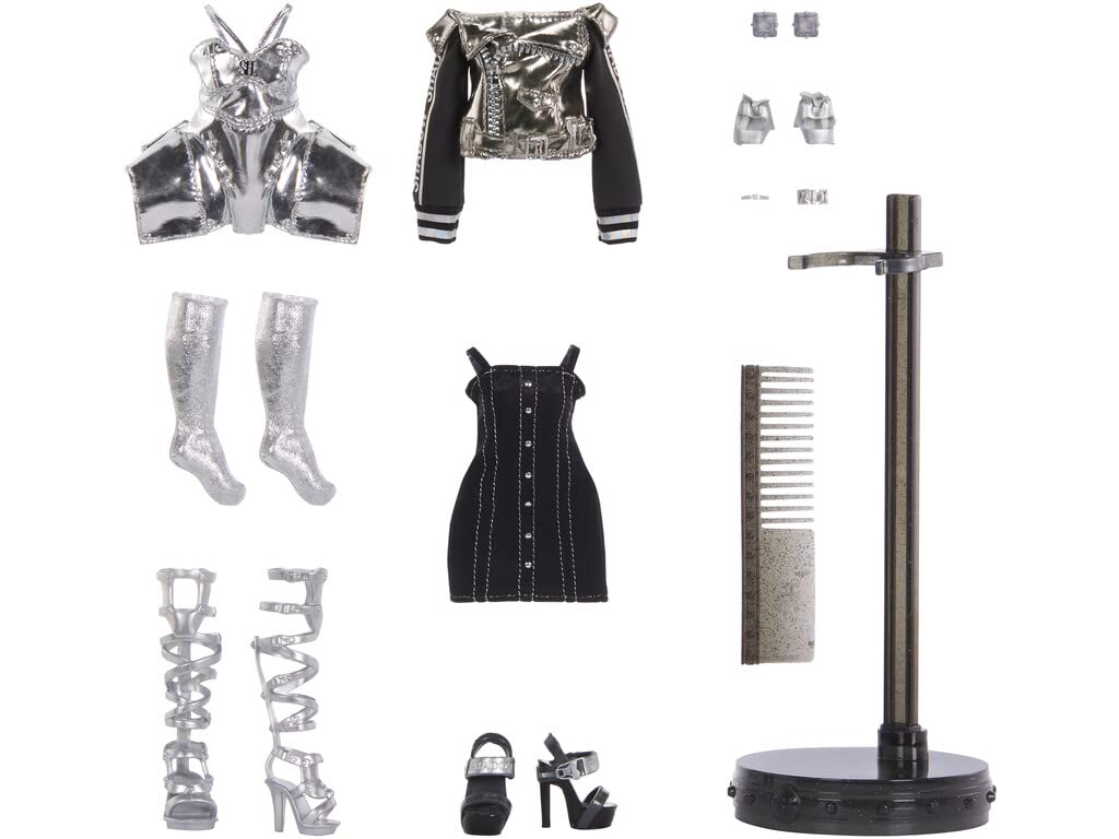 Muñeca de Moda MGA Rainbow High Blanco y Negro Shadow High Series Luna Madison Original