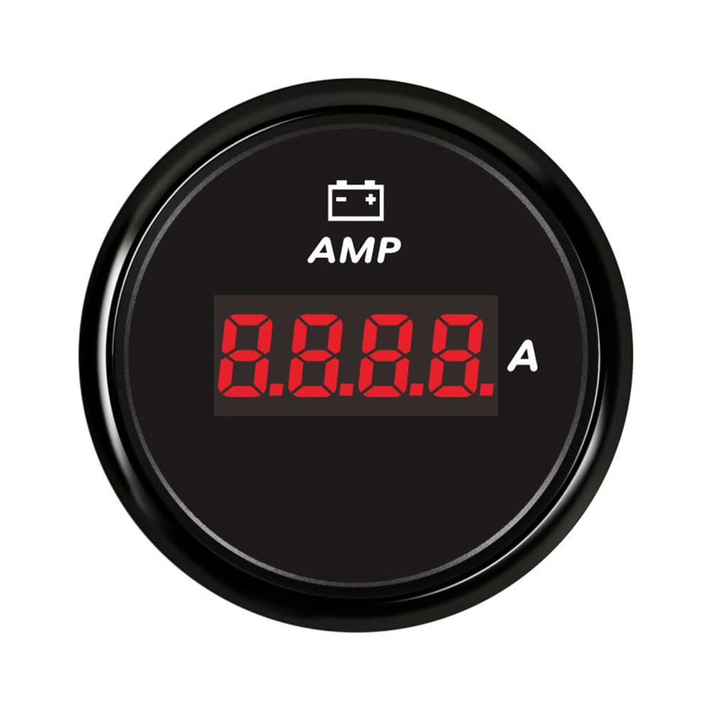 Amperímetro ELING Rojo con Sensor de Corriente 150A 52mm