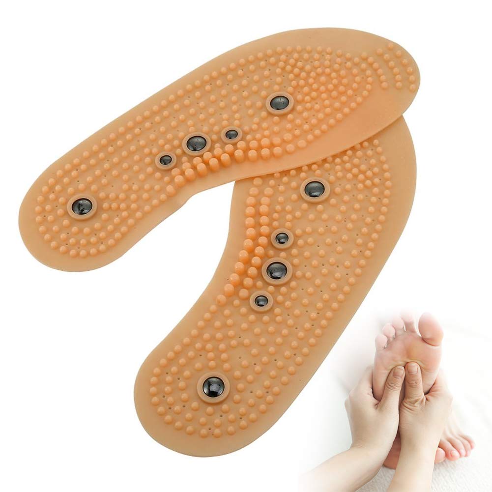 Plantillas Magnéticas Puntos de Acupuntura Transpirable para Zapatos Inserciones Ortopédicas para Hombres y Mujeres