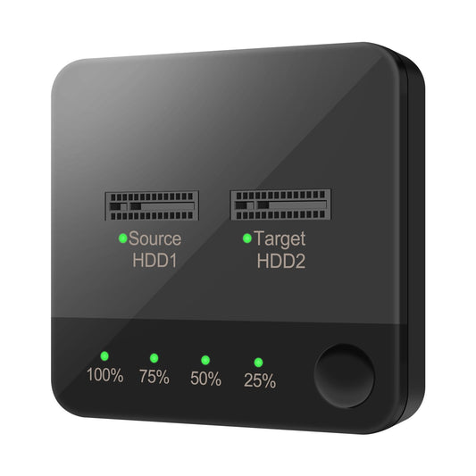Duplicador SSD M.2 Dpofirs Plata Doble Bahía Tipo C sin Herramientas