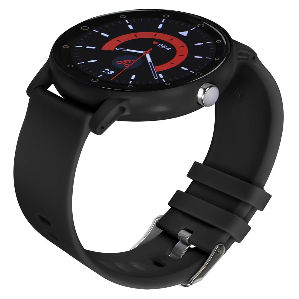 Smartwatch STF Kronos Insignia Round Negro Resistente a Salpicaduras y Polvo IP65 con Llamadas