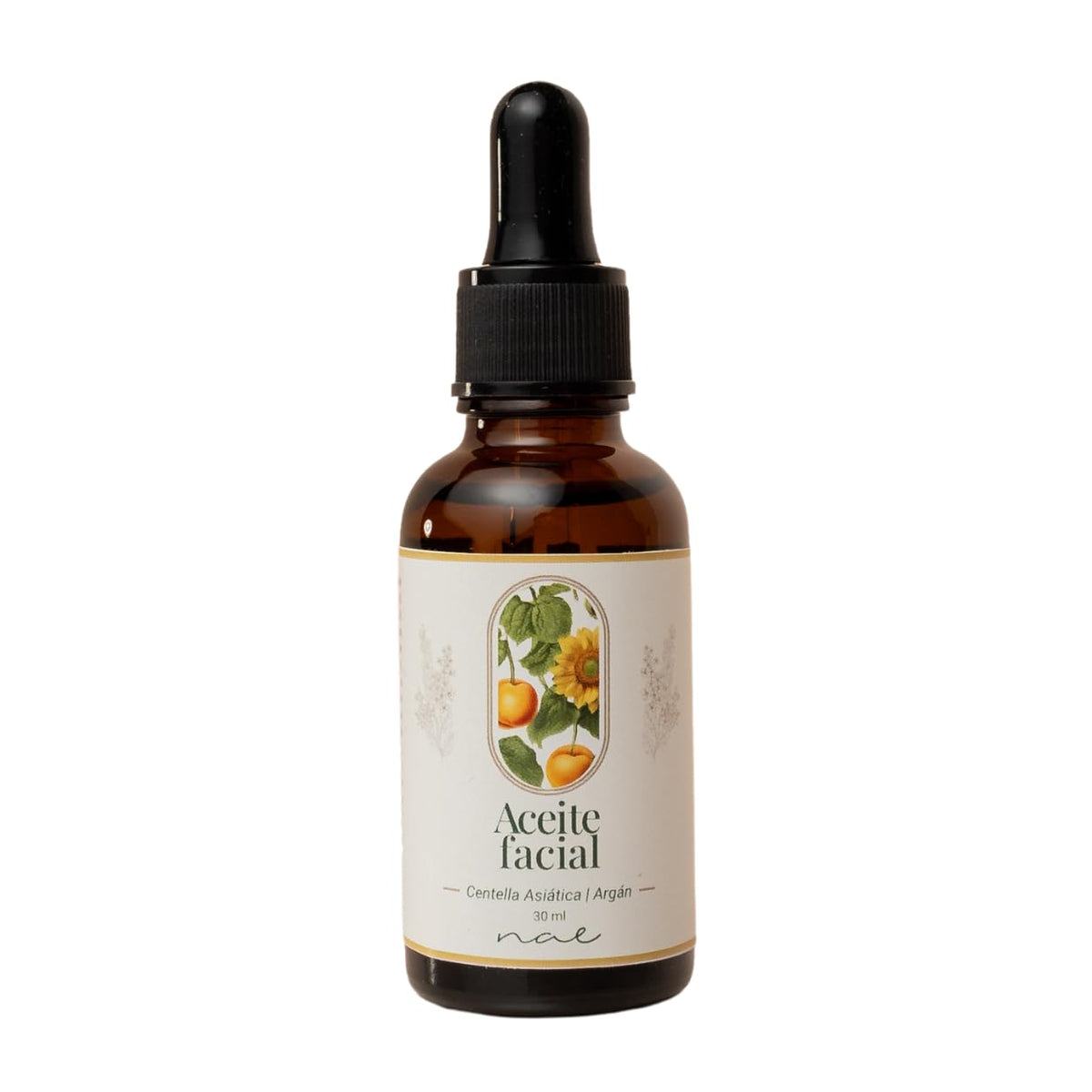 NAE Aceite Facial Calmante Centella Asiática Argán 30ml | Nutre y Repara Piel Sensible | Reduce Irritación | Fortalece Barrera Cutánea | 100% Ingredientes Naturales | Vegano