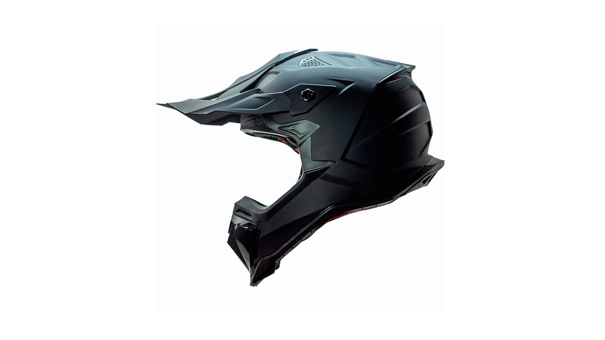 KOV Casco Terra Cross Negro Mate Solid Off-Road para Motocross Dot (XL)