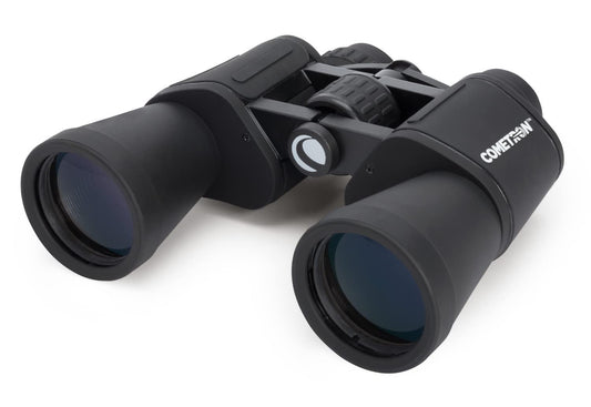 Celestron - Bincoulars Cometron 7x50 - Prismáticos de astronomía para Principiantes - Lentes Objetivos Grandes de 50 mm - Amplio Campo de visión 7 aumentos