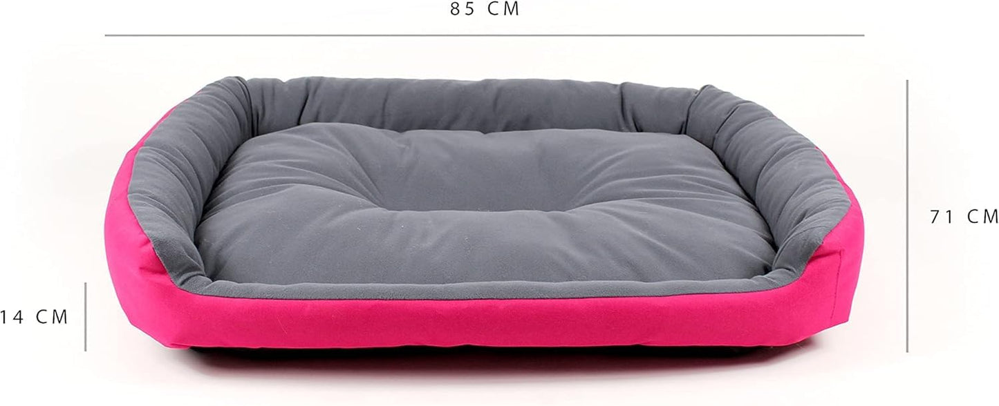 Cama para Perro Hills Fucsia Gris Resistente y Confortable