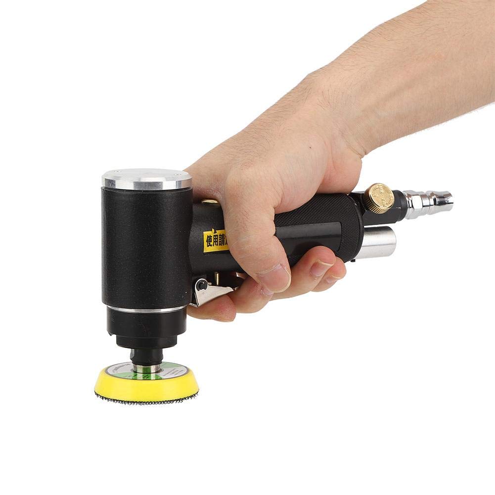 Mini lijadora de aire Lijadora NeumáTica Orbital Aleatoria KOPO YC-2612 MáQuina Pulidora NeumáTica Herramienta Lijado con Disco Abrasivo