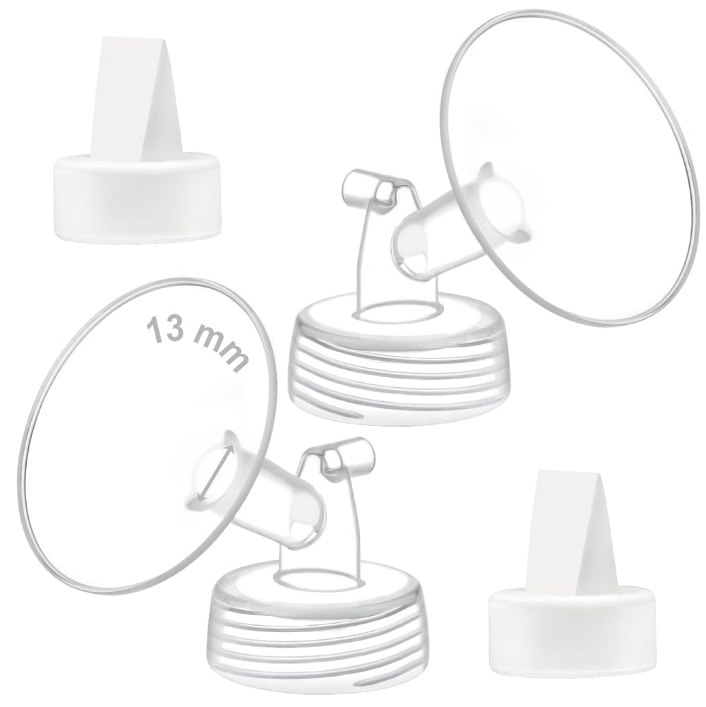 Embudo de 13 mm y Válvula tipo Pato Maymom, compatible con S1, S2 y 9 Plus; repuestos no originales; reemplaza el Embudo y la Válvula tipo Pato de la bomba S2 de Spectra.