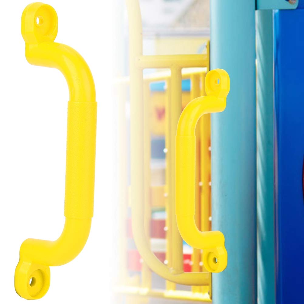 Alomejor Juego Asas de Agarre para niños Juegos de Seguridad Antideslizante Juego de Asas Tornillos Kits para la casa del árbol de Escalada de Juguete Columpio de Accesorios