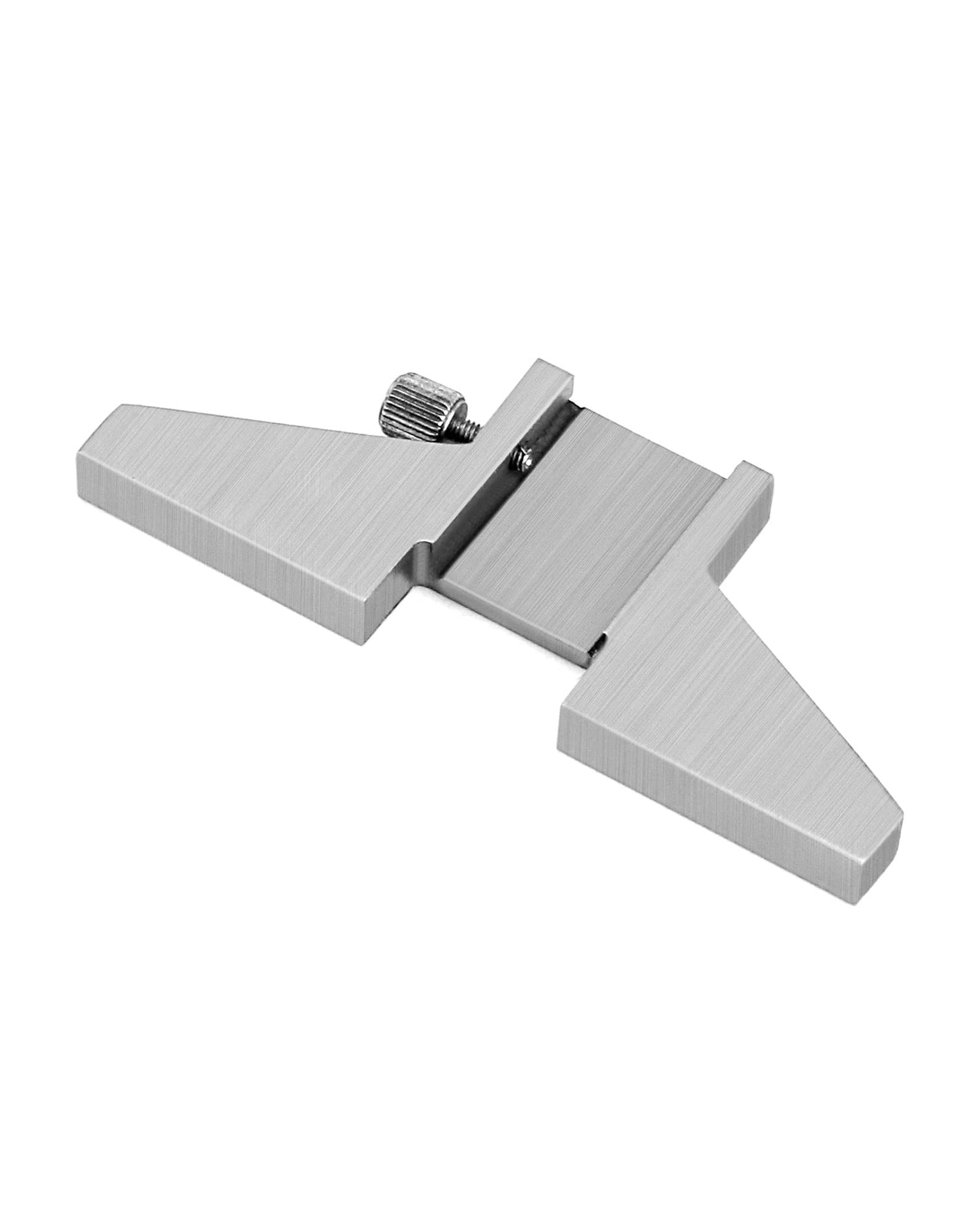Base de Profundidad para Calibrador QWORK Acero al Carbono T-Bar para Calibradores de 4", 6", 8", 12"