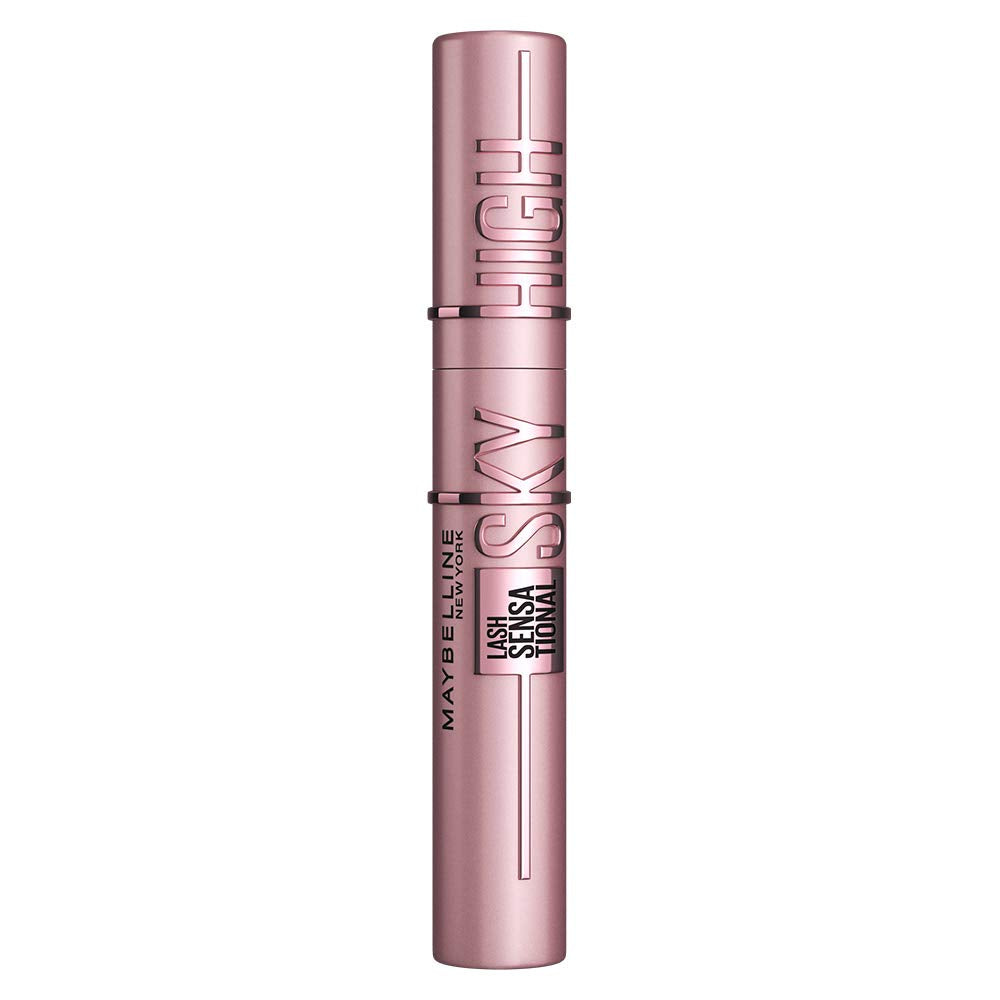 Labial líquido brillante Maybelline Super Stay Vinyl Ink Witty + Mascara lash sensational sky high lavable Negro