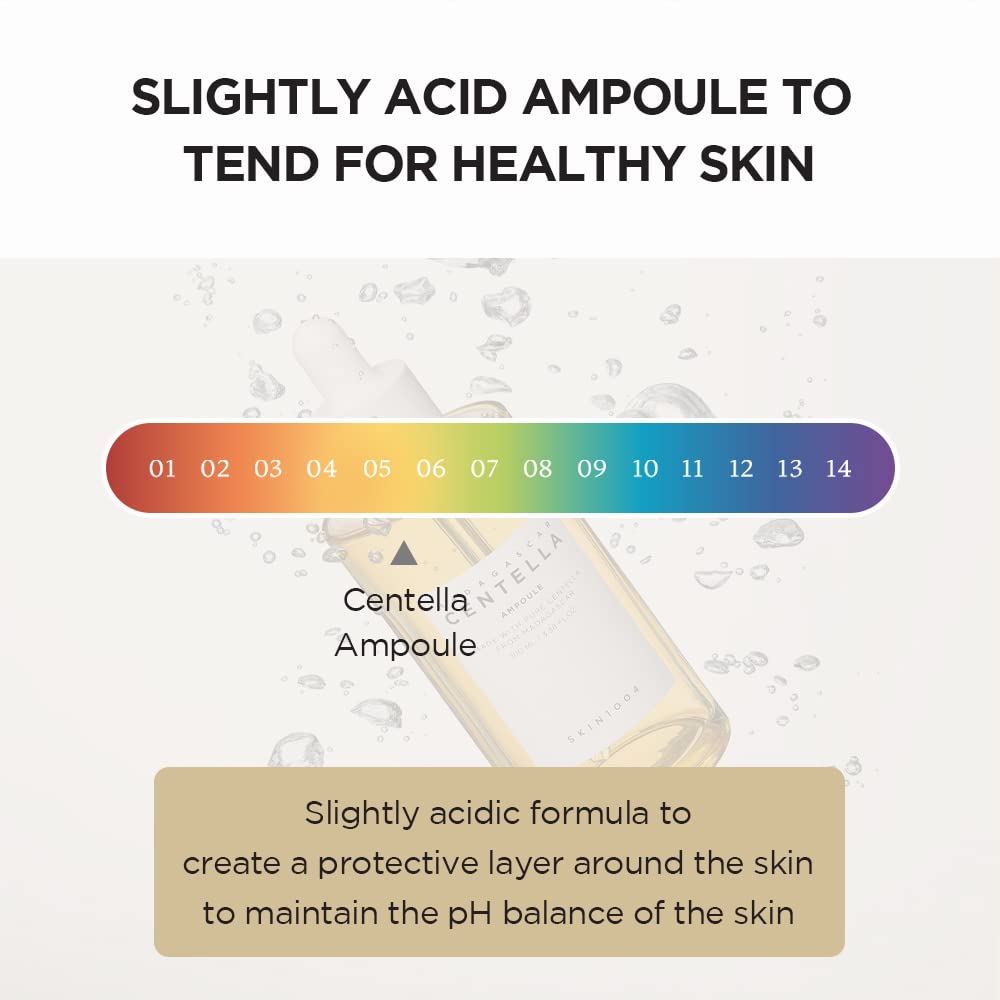 Skin1004 Madagascar Centella Asiatica 100 Ampoule (100ml or 3.38 floz) - Facial Serum - 100% Centella Asiatica Extract - for soothing sensitive and acne-prone skin