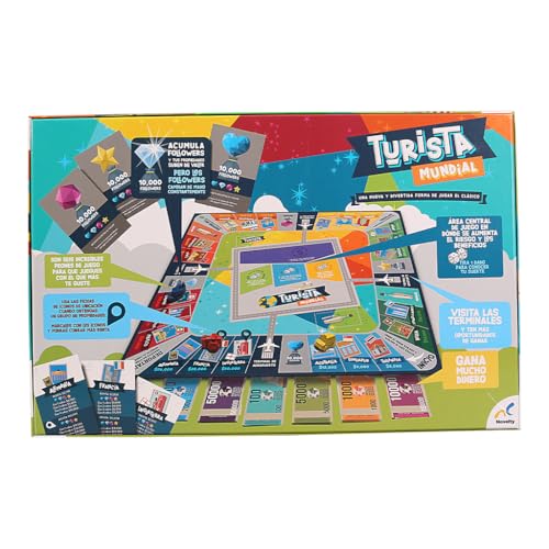 Juego de Mesa Novelty Corp Turista Mundial 6 Jugadores Edad Recomendada 6+