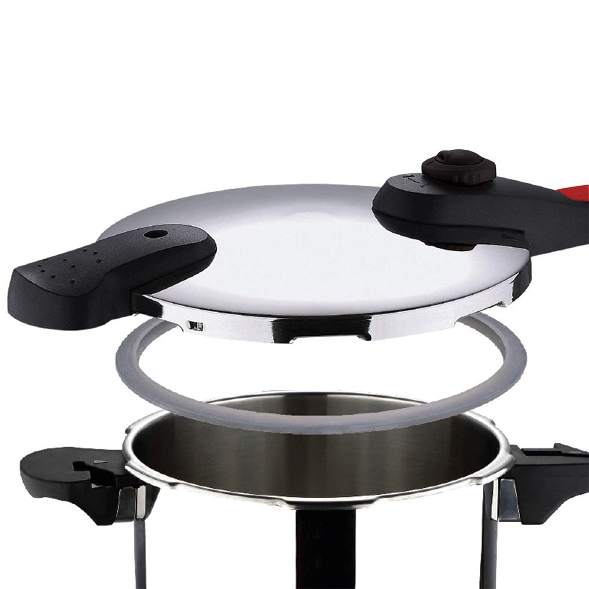 BOGNER- Olla de presión de acero inoxidable, capacidad de 8 litros. Cuenta con 4 sistemas de seguridad