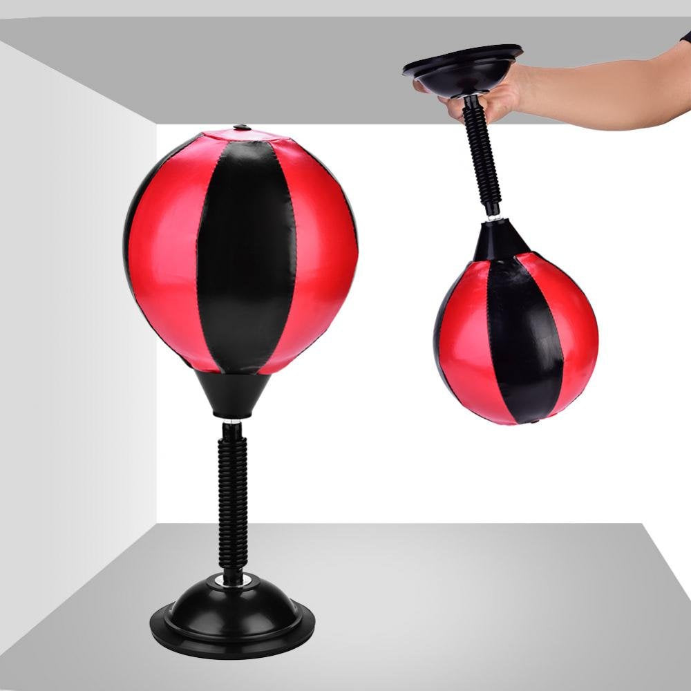 Desktop Punching Bag, PU Punch Bag Speed Ball Juguete Alivio del Estrés Deporte para Adultos Boxeo Entrenamiento Punch de Escritorio